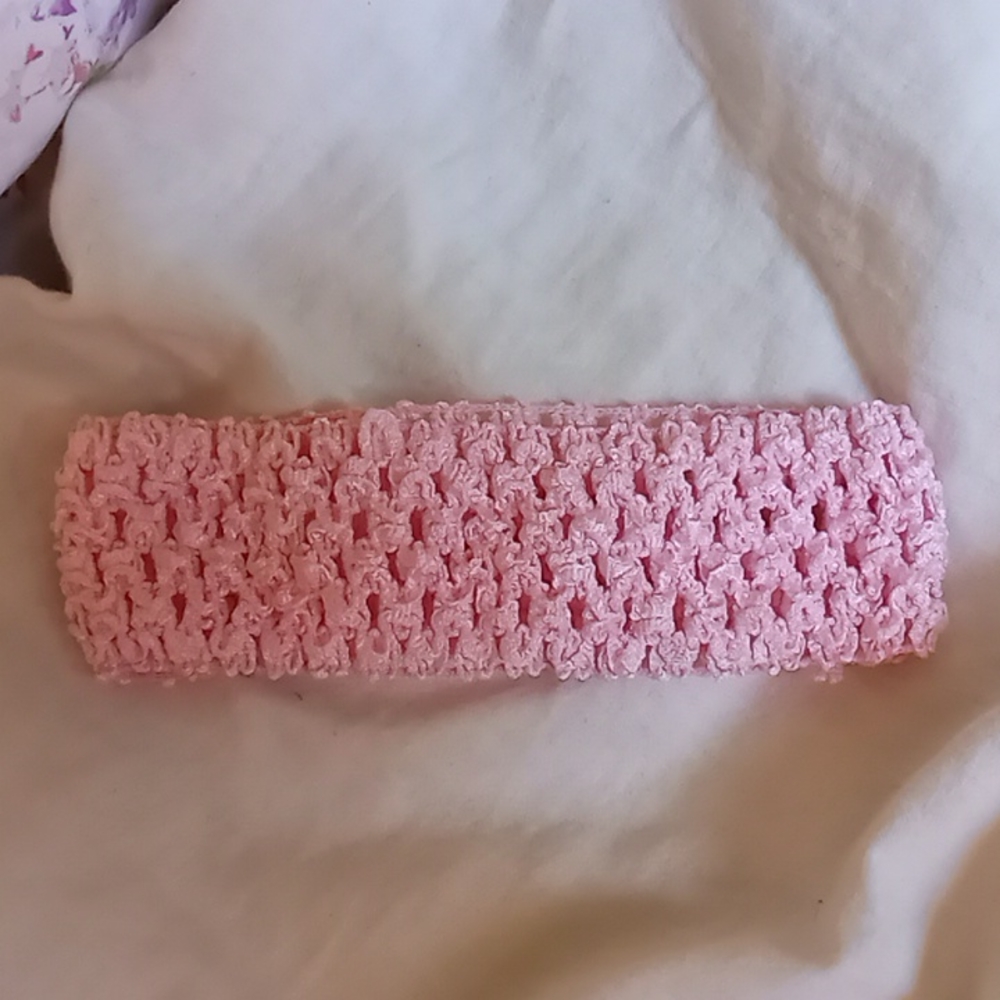 Little girls pink headband